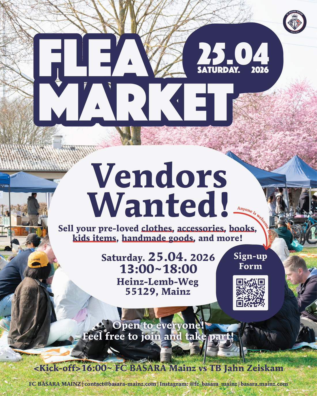 【EVENT】Flea Market on 25.April / Vendors Wanted