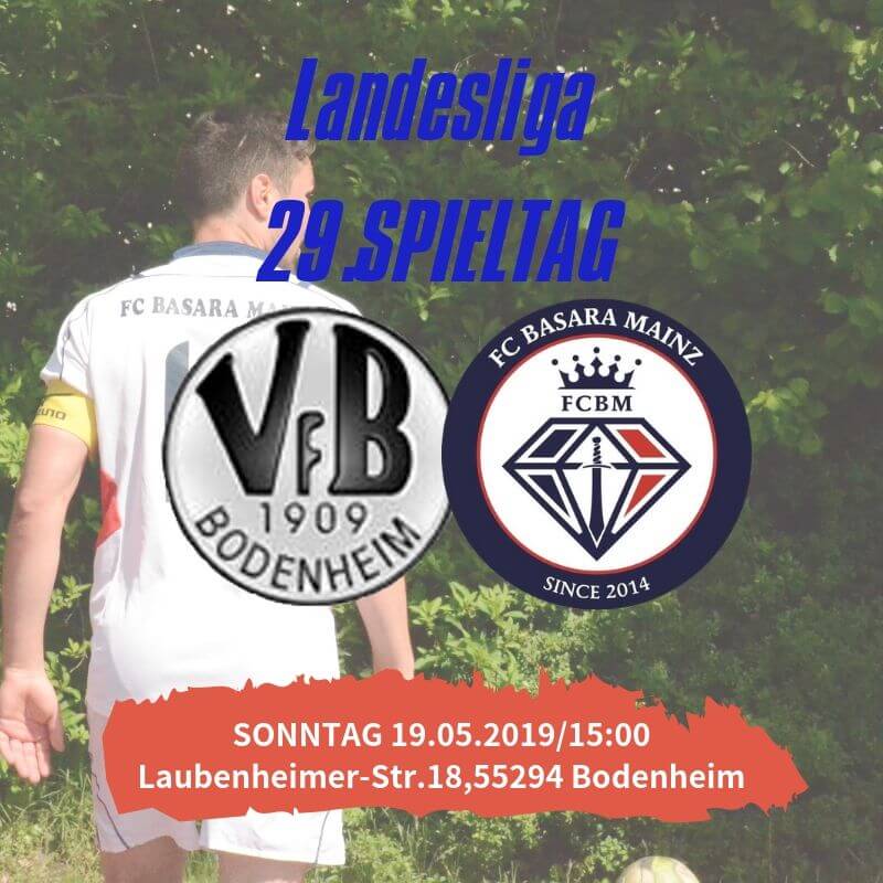 【トップチーム】第29節 vs VfB Bodenheim 試合情報